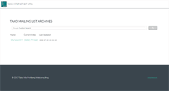 Desktop Screenshot of lists.tako.de