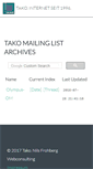 Mobile Screenshot of lists.tako.de